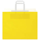 Paper Bags 250 pcs with Handles Yellow 32x22x24 cm 4102015