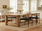 Velvet dining chair, set of 4, modern, simple chair with four metal support legs, rattan N606P389324S