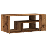 Coffee Table Old Wood 100x50x40 cm Engineered Wood 856556