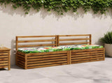 2-Piece Bench Cushions SOEST 100% Polyester Multicolour 949175