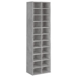 Shoe Cabinet Concrete Grey 54x34x183 cm Engineered Wood 800373