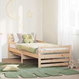 Bed Frame with Headboard Brown 80 x 200 cm Engineered Wood 877206