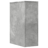 Narrow Bathroom Cupboard with Wheels Concrete Grey Engineered Wood 855280