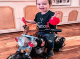Kids Ride On Toy Car Motorbike Electric Scooter 6V Battery Operated Toy Trike-Black T3398P348134