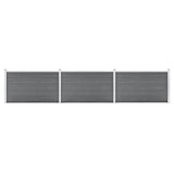 Garden Fence WPC 526x106 cm Grey 3053248