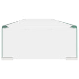 TV Stand/Monitor Riser Glass Clear 120x30x13 cm 244133