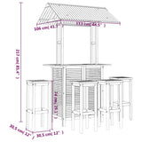5 Piece Garden Bar Set Solid Wood Acacia 3116009