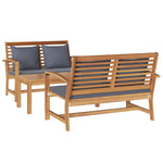 Garden Sofa Set Natural Solid teak wood 3356857