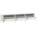ZNTS TV Cabinet White 202x39x43.5 cm Cold-rolled Steel 851351