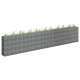 145647 Gabion Raised Bed Galvanised Steel 450x30x90 cm