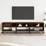 TV Cabinet Smoked Oak 180x40x46 cm Engineered Wood 3300807
