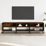 TV Cabinet Smoked Oak 180x40x46 cm Engineered Wood 3300807