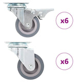12 pcs Swivel Casters 50 mm 277912