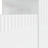 LED TV Cabinet High Gloss White Engineered Wood 897349