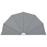Collapsible Terrace Side Awning Grey 160 cm 44575