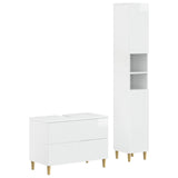 2 Piece Bathroom Cabinet Set ARNHEM High Gloss White 3417526