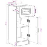 Bathroom Storage Cainet UTRECHT White 30 x 31 x 77 cm 897705