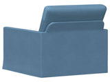 Armchair Blue 70 x 81 x 82 cm Corduroy Fabric 42041037
