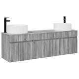 Bathroom Cabinet Set 3 pcs Grey Sonoma 49 x 44.5 x 65.5 cm 3405783