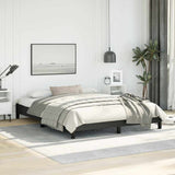 Bed Frame without Mattress Black 152x203 cm Queen Faux Leather 346934