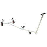 Adjustable Boat Trailer with Pneumatic Tires 200 kg Load Silver 42043569