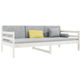 Day Bed without Mattress White 90x190cm Solid Wood Pine 814640