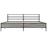 Bed Frame without Mattress Grey Sonoma 180x200 cm Super King 3280060