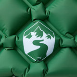 Inflating Camping Mattress with Pillow 1-Person Green 4007111
