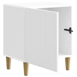 Bedside Cabinet 2 pcs High Gloss White 43 x 34.5 x 50 cm 894574
