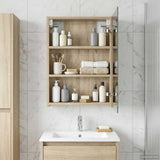 Bathroom Mirror Cabinet Sonoma Oak 40 x 10.5 x 60.5 cm 889025
