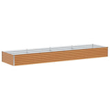 Garden Raised Bed 390 x 100 x 36 cm Galvanised Steel 42017361