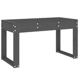 Garden Bench Grey Solid Pine Wood 80 cm x 38 cm x 45 cm Durable 825088