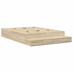 Storage Bed Frame with Drawer Sonoma Oak 236.5 x 160 x 31.5 cm 3335655