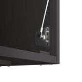 Wall Cabinet for Garage with Gas-lift Door Black 883280