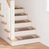Self-adhesive Stair Mats 15 pcs 65 x 21 x 4 cm Non-Slip Brown 42011456