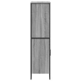 Highboard Grey Sonoma 79.5x35.5x137.5 cm Engineered wood 3295310