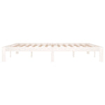 Bed Frame without Mattress White 180x200cm Super King Size 810381