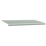 Retractable Awning Green and White 600 x 350 cm 3331809