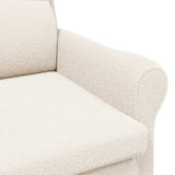 Armchair Cream 76 x 94 x 102 cm Sharpa Fabric 42009852