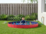 Children Swimming Pool Folding Red 300 x 38 cm 3416319