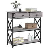Console Table Grey Sonoma 75x28x75 cm Engineered Wood 834198