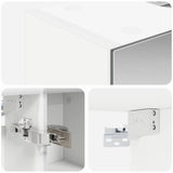 Bathroom Mirror Cabinet White 60 x 14.5 x 70 cm Engineered wood 889063