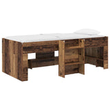 Kids'High Bed Frame 2 pcs Old wood 90 x 190 cm Engineered Wood 3422585
