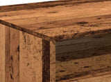 Coffee Table with LED Lights Old Wood 90x49x40 cm 857710