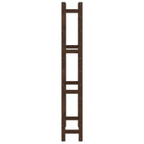 Wine Rack for 77 Bottles Brown Solid Wood Pine 373394