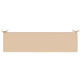 2-Piece Bench Cushions SOEST 2 pcs 100% Polyester Cream 948987