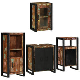 Bathroom Furniture Set 4 pcs Multicolour Solid Reclaimed Wood 3305685