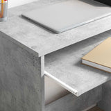 Desk Concrete Grey 120.5 x 44 x 88.5 cm Engineered Wood 869477