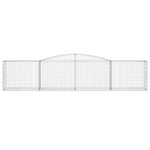 Arched Gabion Basket 400x50x80/100 cm Galvanised Iron 153534