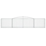 Arched Gabion Basket 400x50x80/100 cm Galvanised Iron 153534